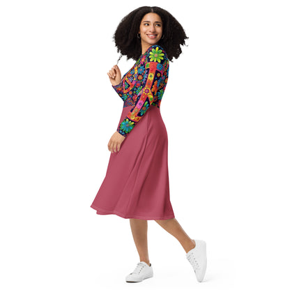 Midikleid Hippy