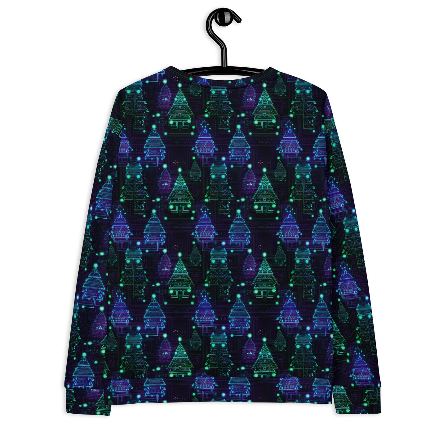 Unisex-Pullover - glowing pine trees