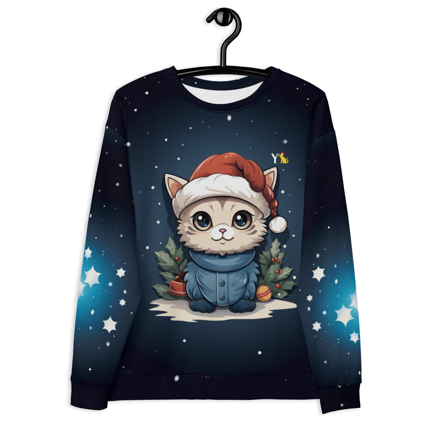 Unisex-Pullover - x-mas cat