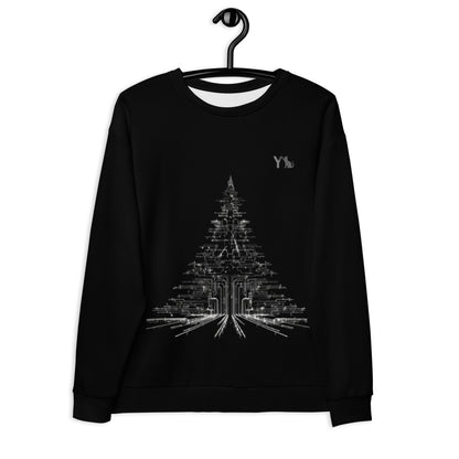 Unisex-Pullover - abstract pine tree