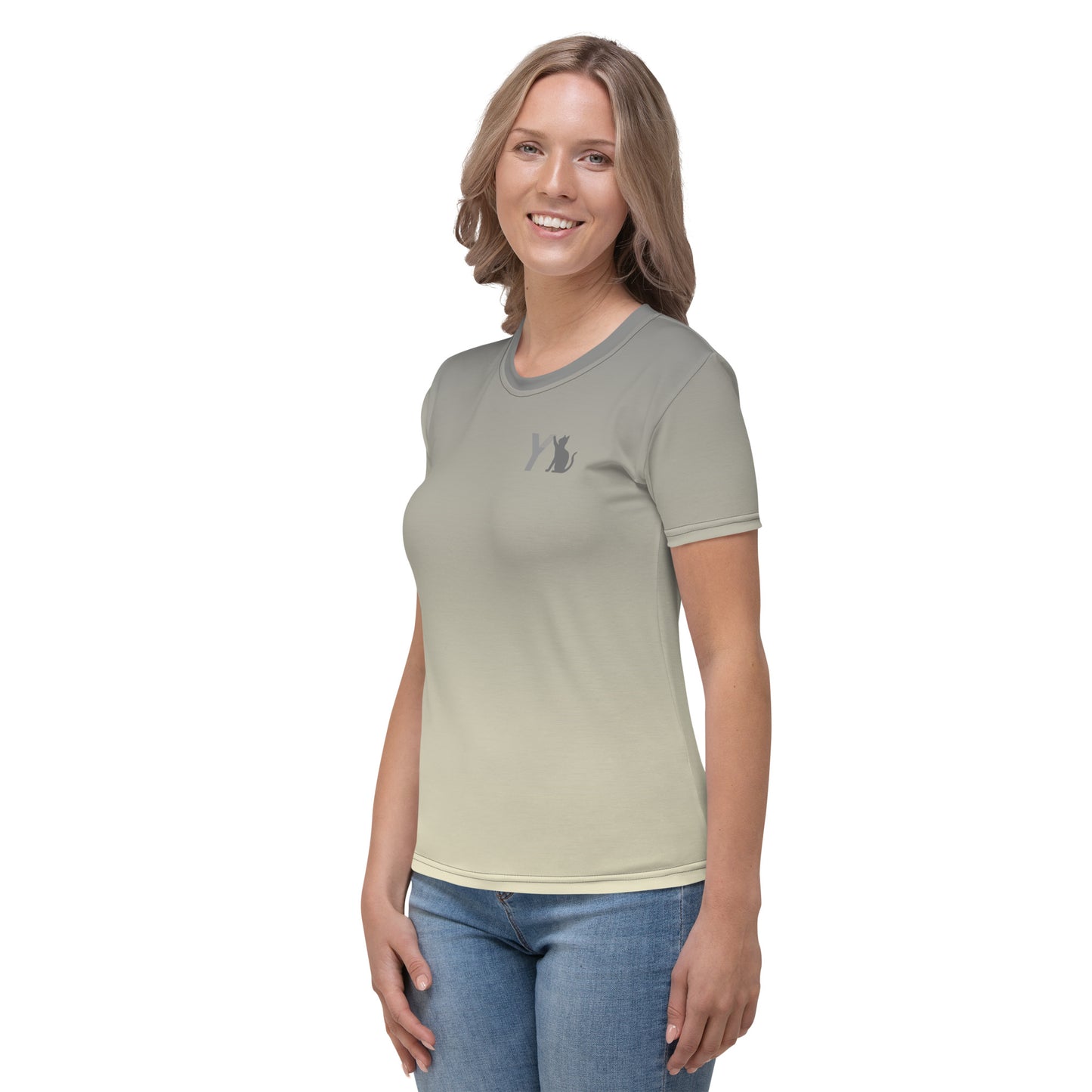 Damen-T-Shirt - gray Cat