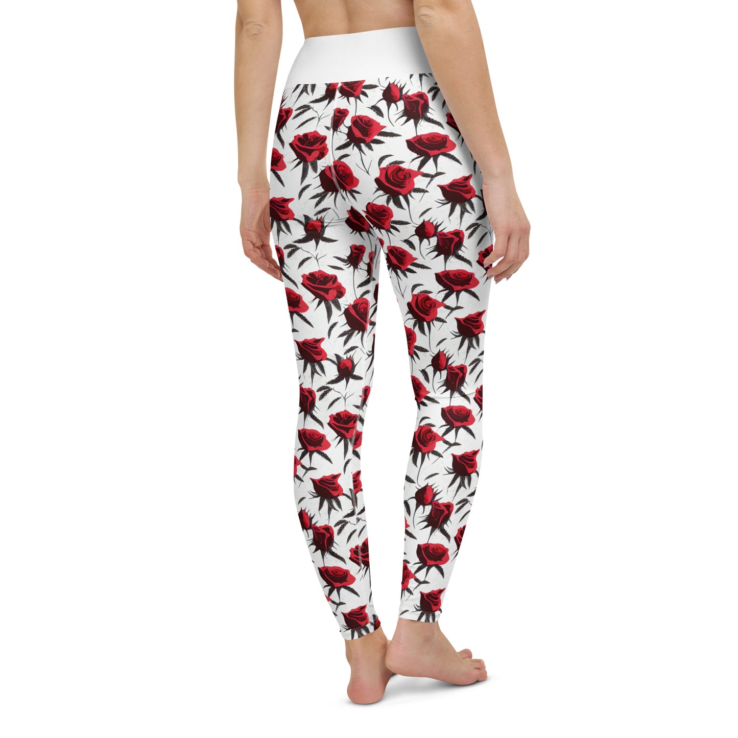 Yoga-Leggings Roses