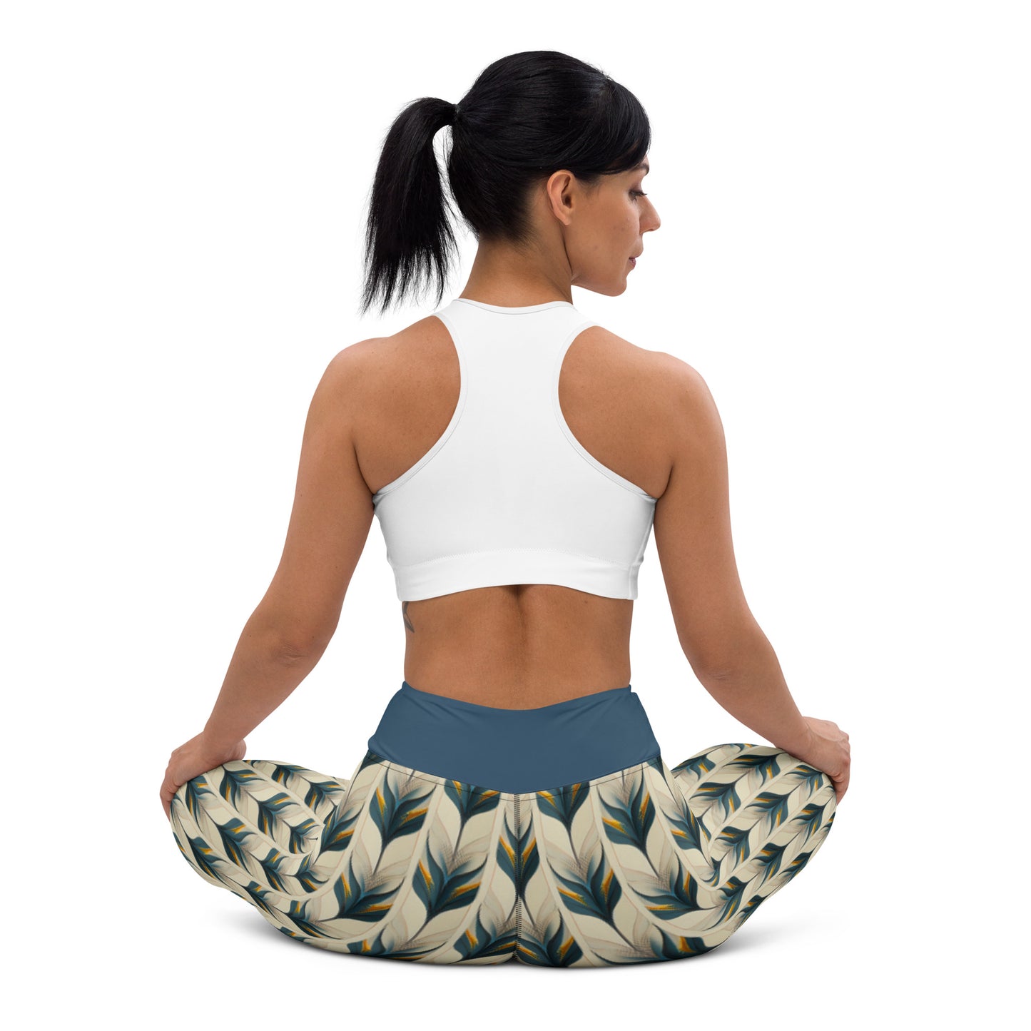 Yoga-Leggings Pfau