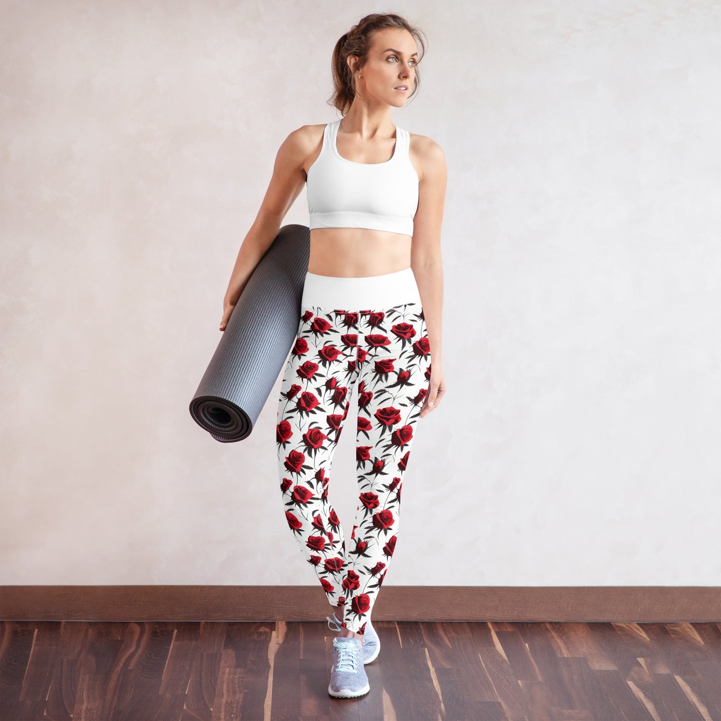 Yoga-Leggings Roses