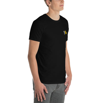 Unisex-T-Shirt YellowCat black