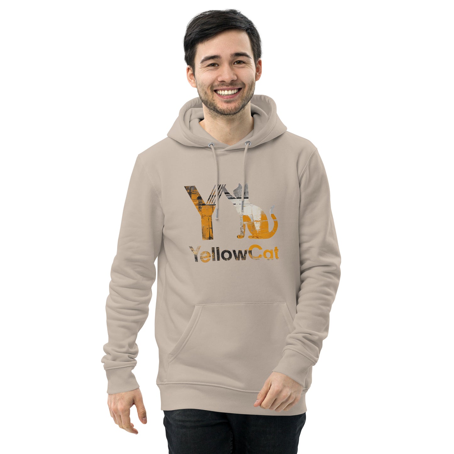 Umweltfreundlicher Unisex-Hoodie YellowCat