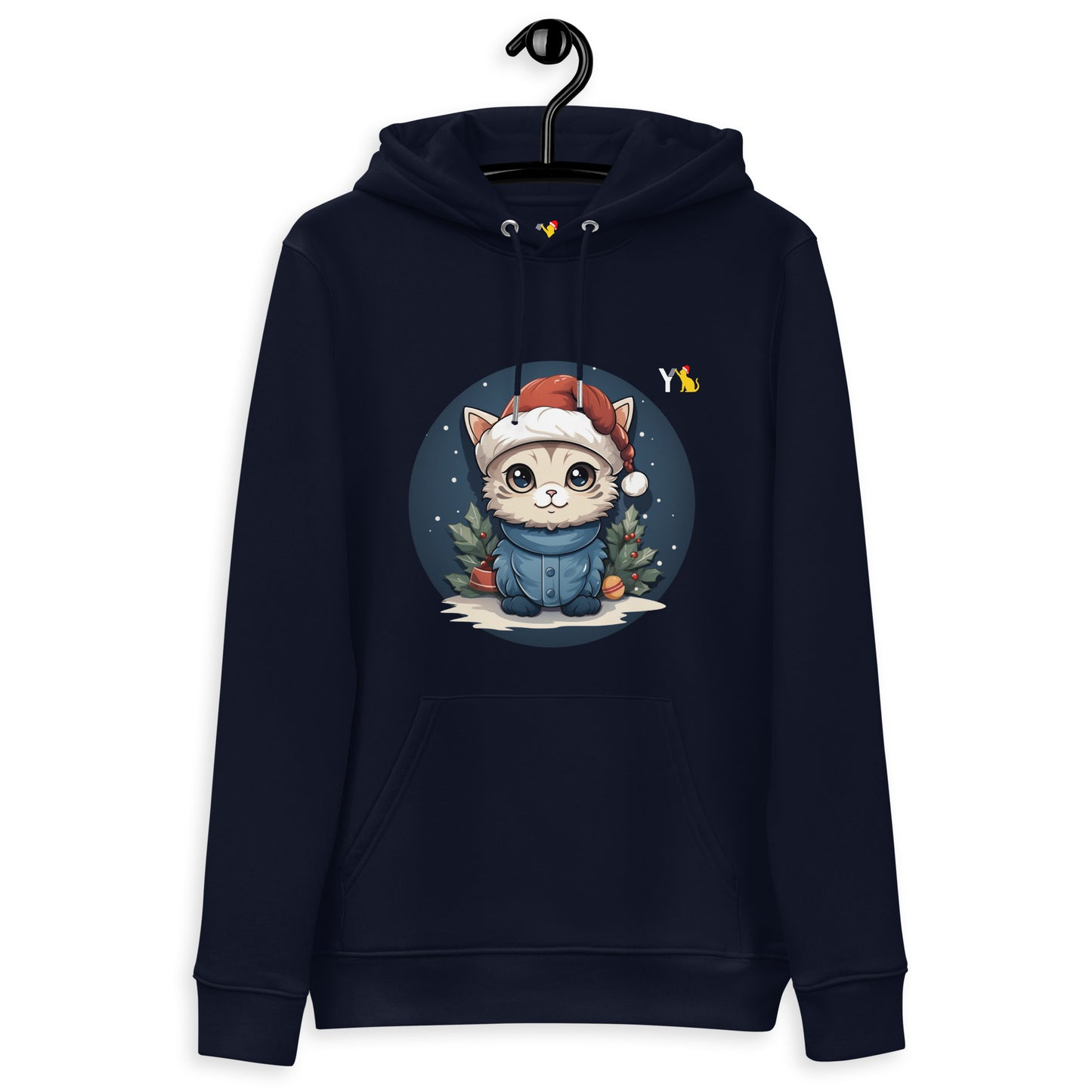 Umweltfreundlicher Unisex-Hoodie x-mas cat