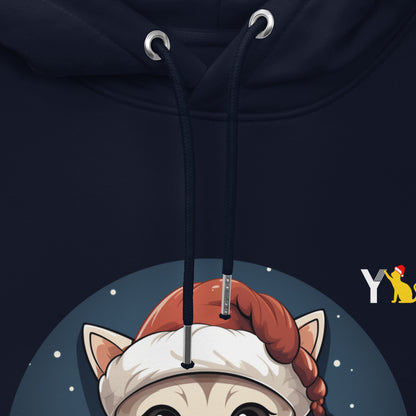 Umweltfreundlicher Unisex-Hoodie x-mas cat