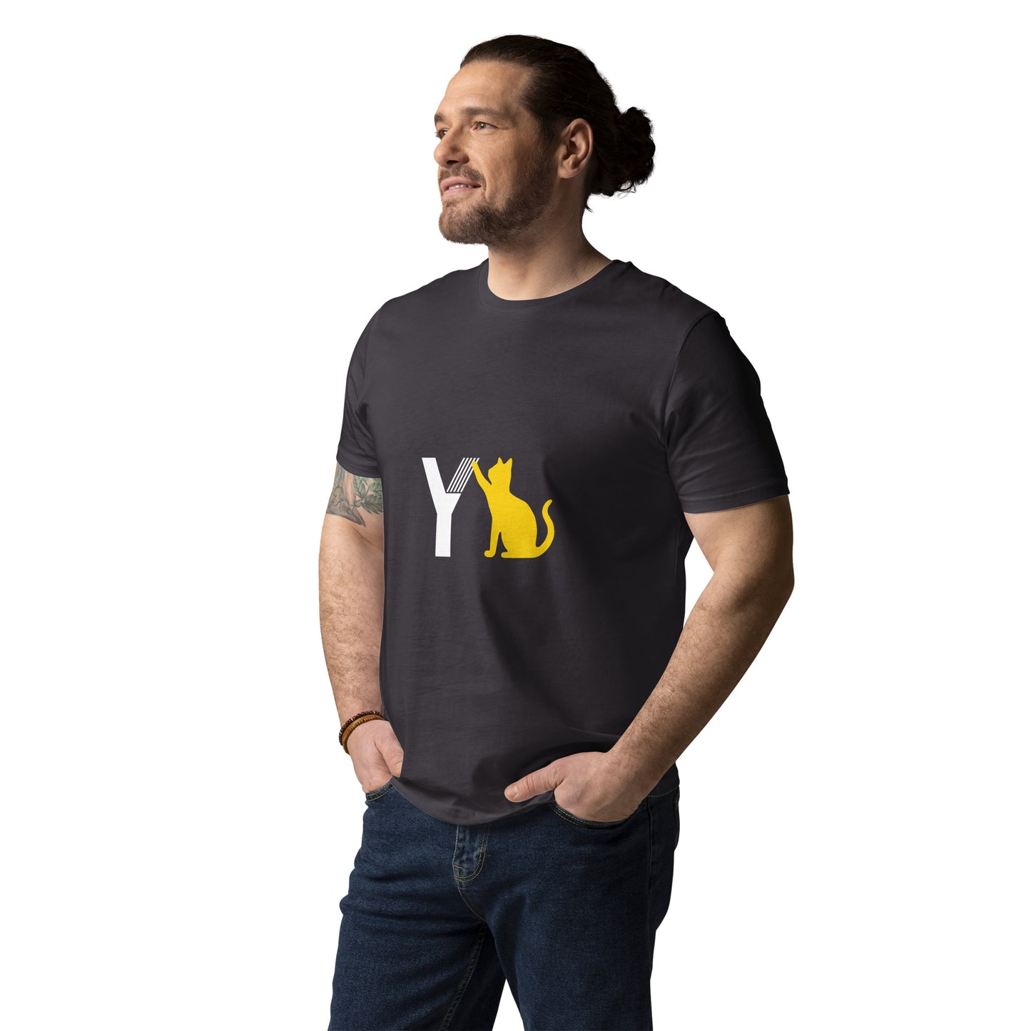 Unisex-Bio-Baumwoll-T-Shirt YellowCat