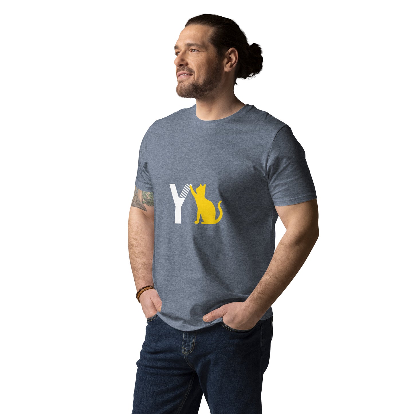 Unisex-Bio-Baumwoll-T-Shirt YellowCat