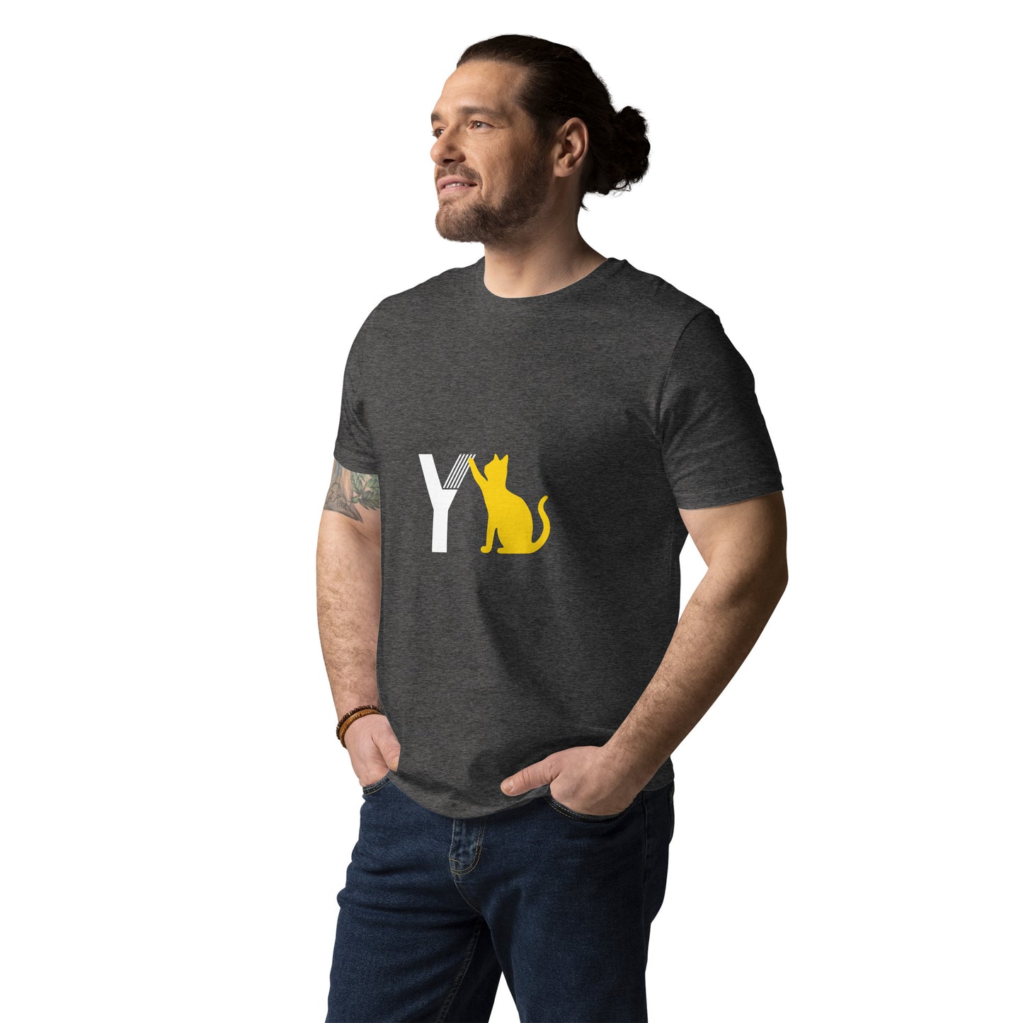 Unisex-Bio-Baumwoll-T-Shirt YellowCat