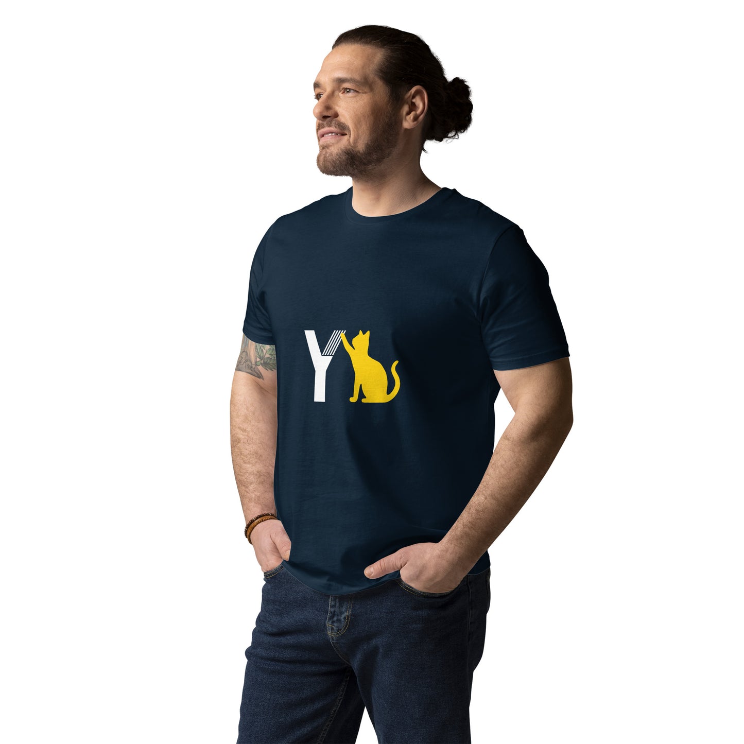 Unisex-Bio-Baumwoll-T-Shirt YellowCat